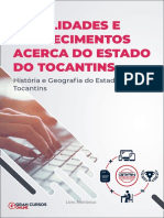 Historia e Geografia Do Estado de Tocantins