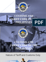Customs and Tariff Code of The Philippines: By: Ronalyn M. Delos Santos