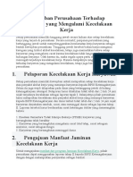 Kewajiban Perusahaan Terhadap Karyawan Yang Mengalami Kecelakaan Kerja