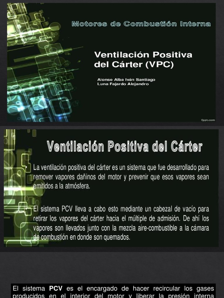Funcionamiento y Mantenimiento de la Válvula PCV | PDF | Combustión ...