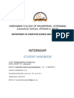 Report Format Internship Student Hand Book Final (Report)