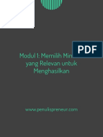 Modul 1. Memilih Mindset Yang Relevan Untuk Menghasilkan