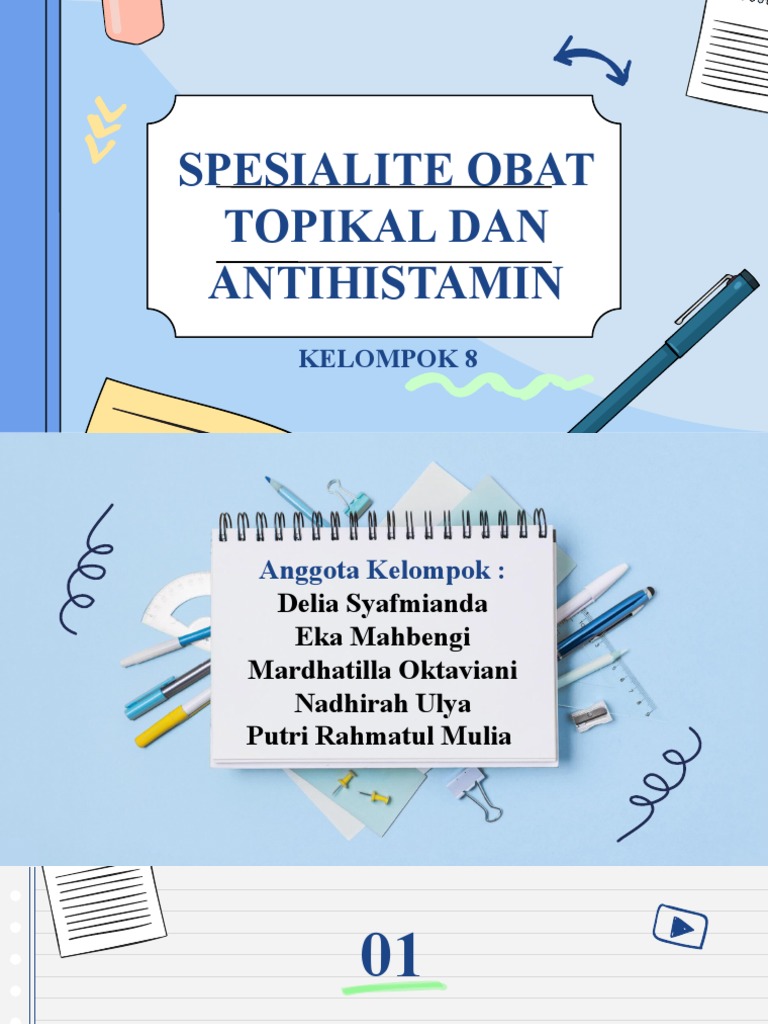 Obat Topikal dan Antihistamin Terlengkap | PDF