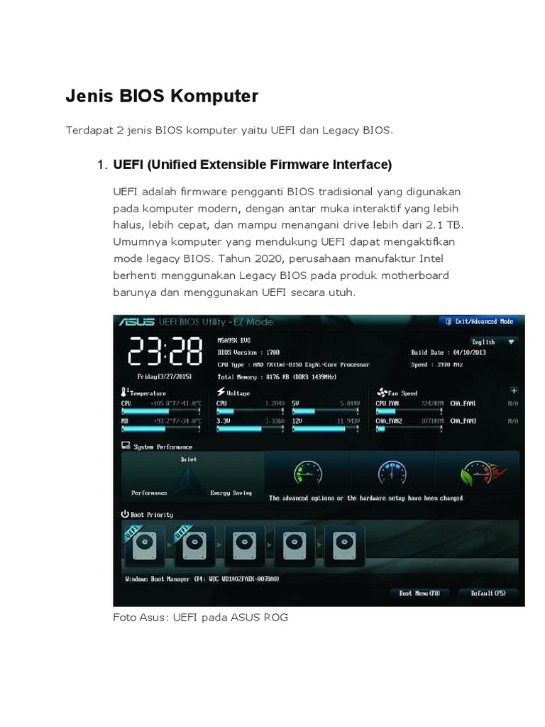 Jenis BIOS Komputer | PDF