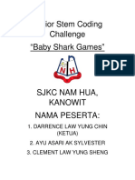 Junior Stem Coding Challenge - BABY SHARK GAME - SJKC NAM HUA