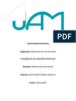 Investigacion de Materiales Ceramicos