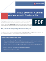 How To Create With Pixelyoursite: Powerful Custom Audiences