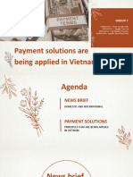 Payment Solutions Are Being Applied in Vietnam: Group 7