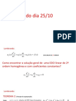 EDO de Segunda Ordem Aula 2