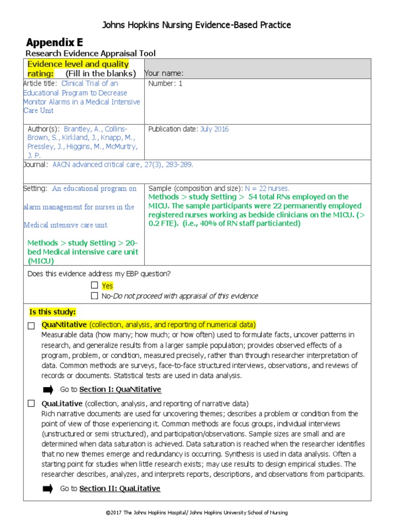 Brantley Appraisal Worksheet & SelfCorrections PDF Systematic
