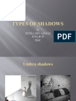 Types of Shadows: by Irtika Bin Azhar ROLL# 20 BMC