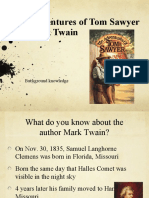 The Adventures of Tom Sawyer - by Mark Twain: Background Knowledge