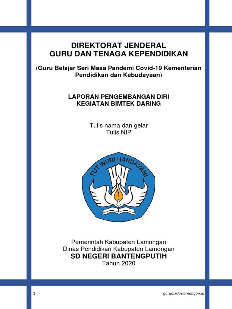 Laporan Pengembangan Diri Daring | PDF | Karier & Perkembangan