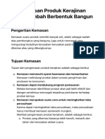 Pengemasan Produk Kerajinan Bahan Limbah Berbentuk Bangun Datar