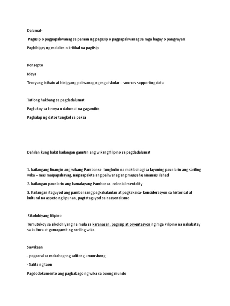 Dalumat | PDF