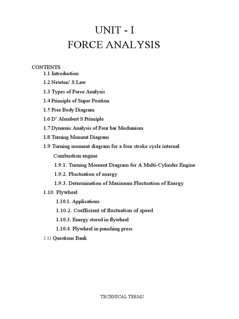 Dom Unit 1 N C Pdf Force Torque