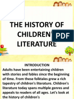 The History of Children'S Literature