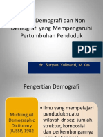 3.3. Faktor Demografi Dan Non Demografi Yang Mempengaruhi Pertumbuhan Penduduk (Dr. Yuli)