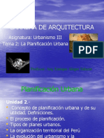 Tema 2 La Planificación Urbana