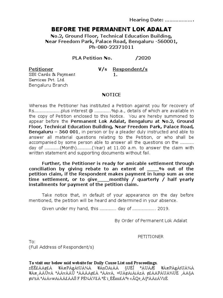 4a. Notice in Person | PDF | Public Law | Common Law