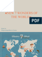 New 7 Wonders of The World : Made by Magomedgadzhieva Karina