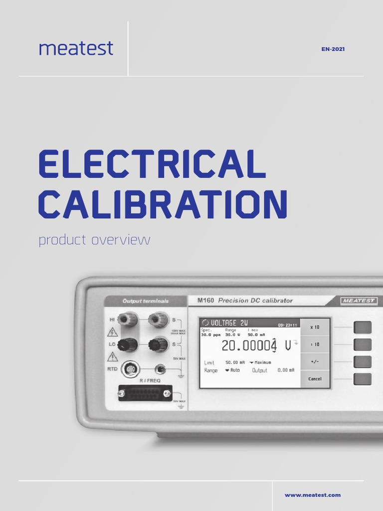 Electrical Calibration: Product Overview | Download Free PDF ...
