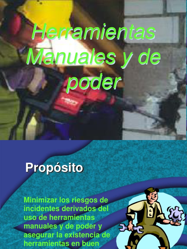 Seguridad en el Uso de Herramientas Manuales y Eléctricas | PDF ...