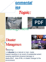 Topic: - : Disaster Management