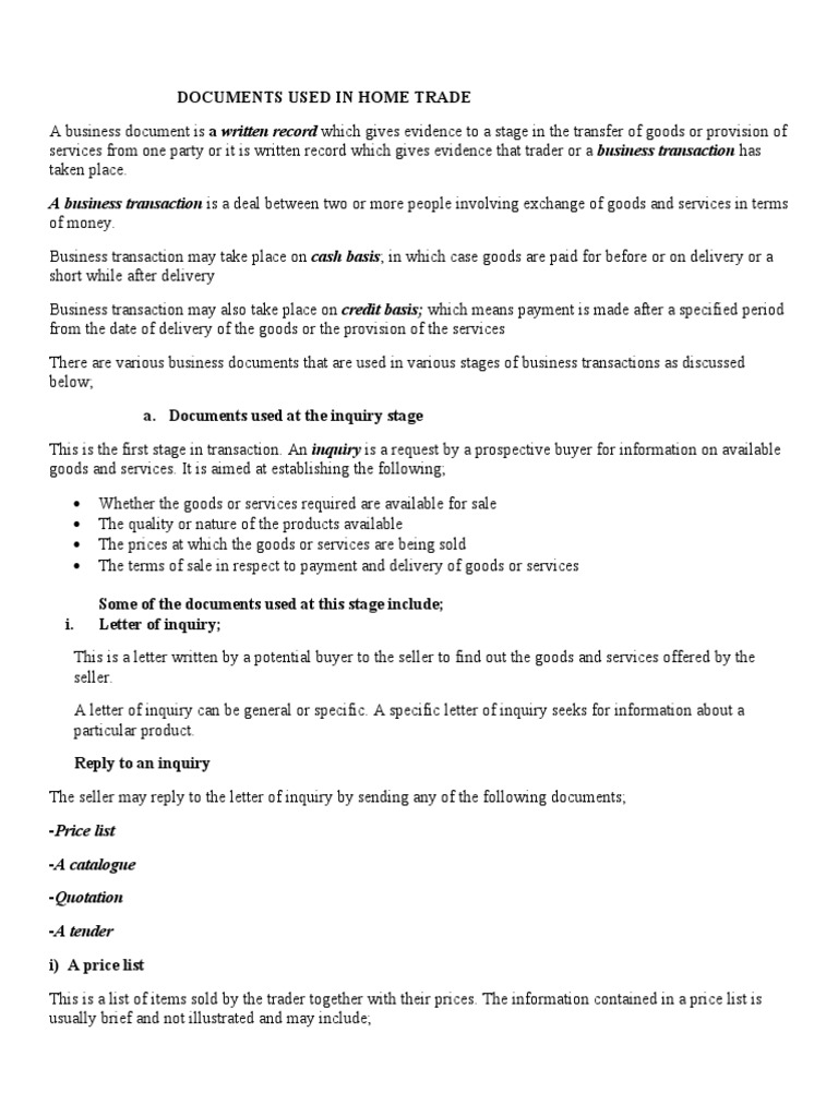 Documents Home Trade | PDF | Cheque | Payments