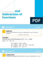 Addition and Subtraction of Function