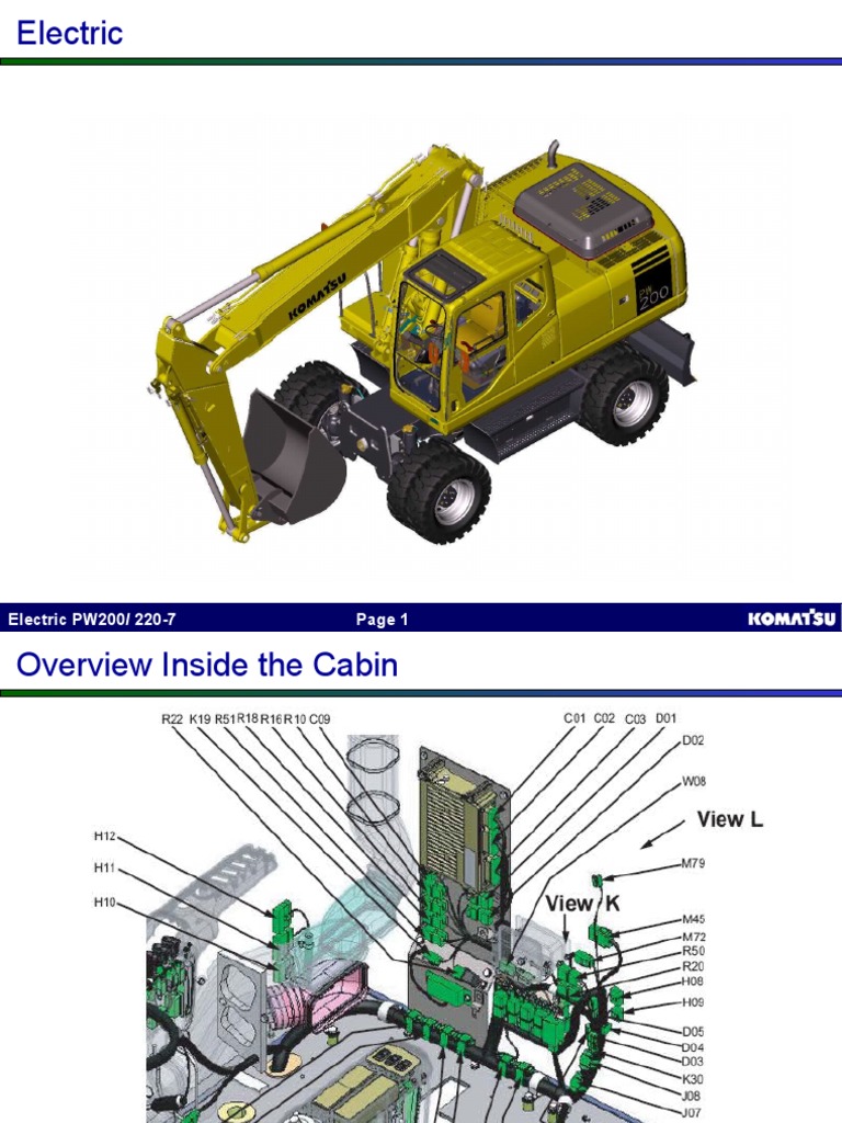 Electric PW200 220-7 | PDF | Hydraulics | Machines