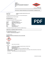 Safety Data Sheet 7483Or-Household Cleaner Rosehip Neutral PH Oro