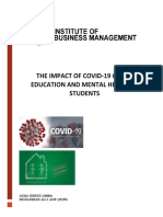 Final Report - The Impact of COVID-19 On Education and Mental Health of Students
