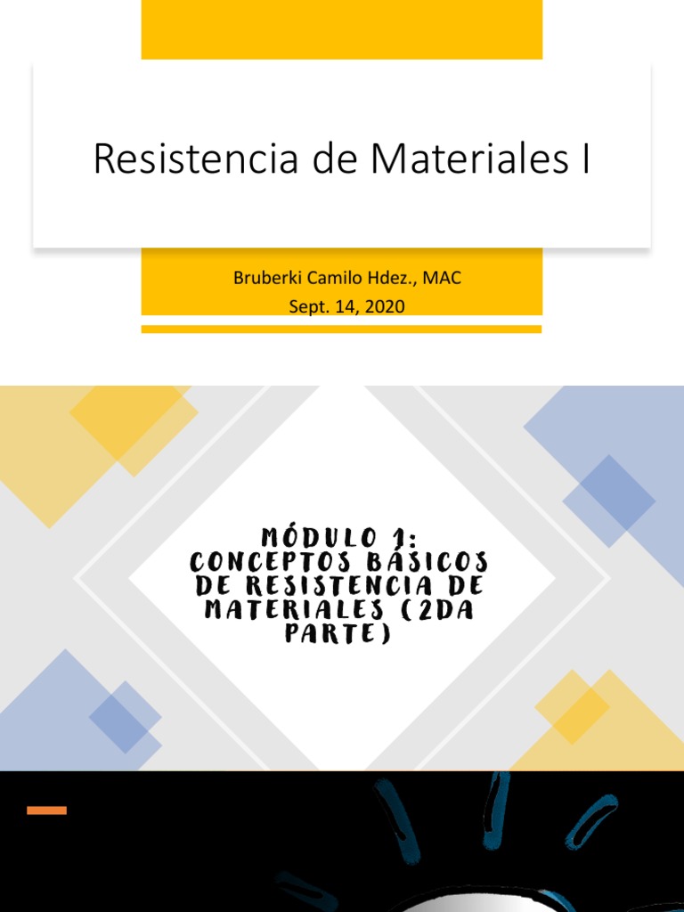 Conceptos Clave en Resistencia de Materiales | PDF | Resistencia de ...