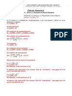 Exercícios de Erros e Ponto Flutuante (Respostas) (1)