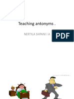 Teaching Antonyms .: Nertila Shpani I A