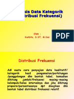 Analiis Univariat Data Kategorik (Distribusi Frekuensi)