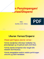 Analiis Univariat Data Numerik (Ukuran Nilai Dispersi)