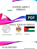 Presentation on Jordan with focus on flag, emblem and top sights
