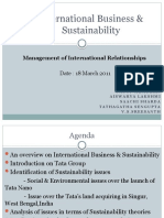 International Business & Sustainability