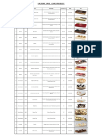 Factory Cafe Cake Pricelist