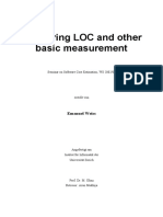 Measuring LOC and Other Basic Measurement: Emanuel Weiss