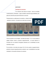 Procedimiento Experimental-Solubilidad