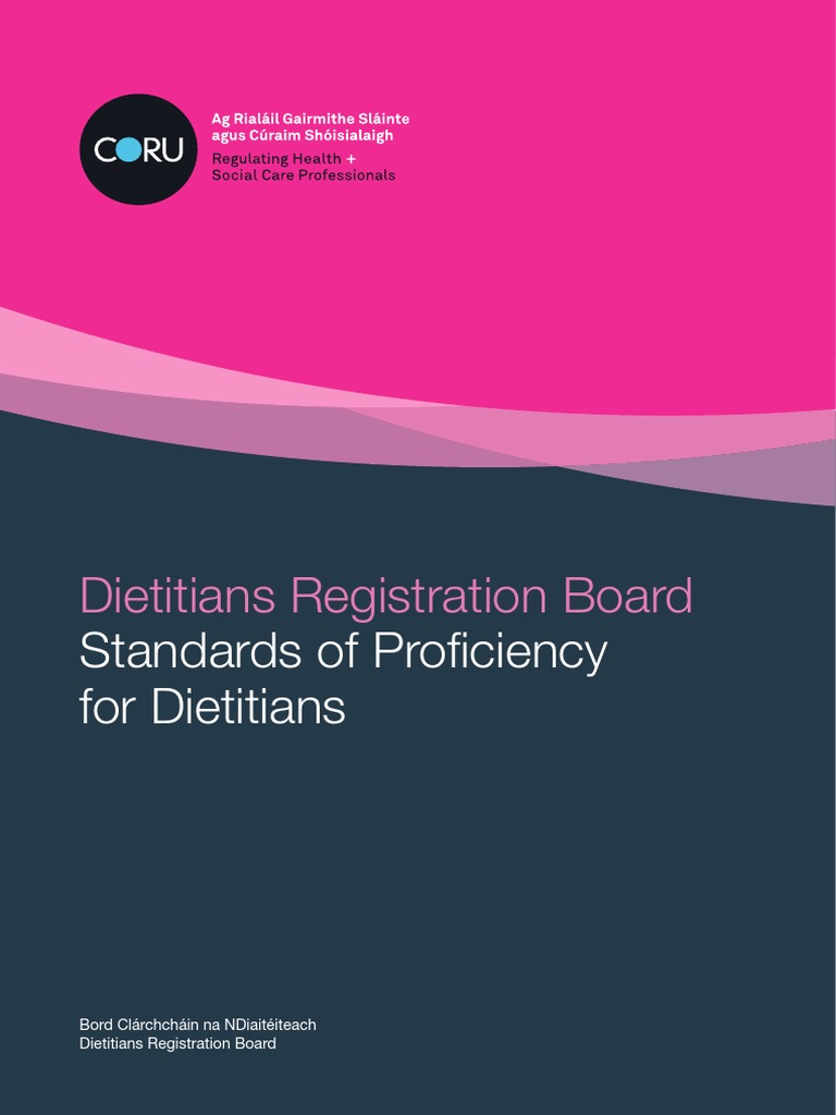 Coru Dietitians Registration Board Standards of Proficiency For