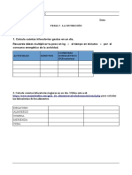 Actividad. Tema 7 La Nutrición