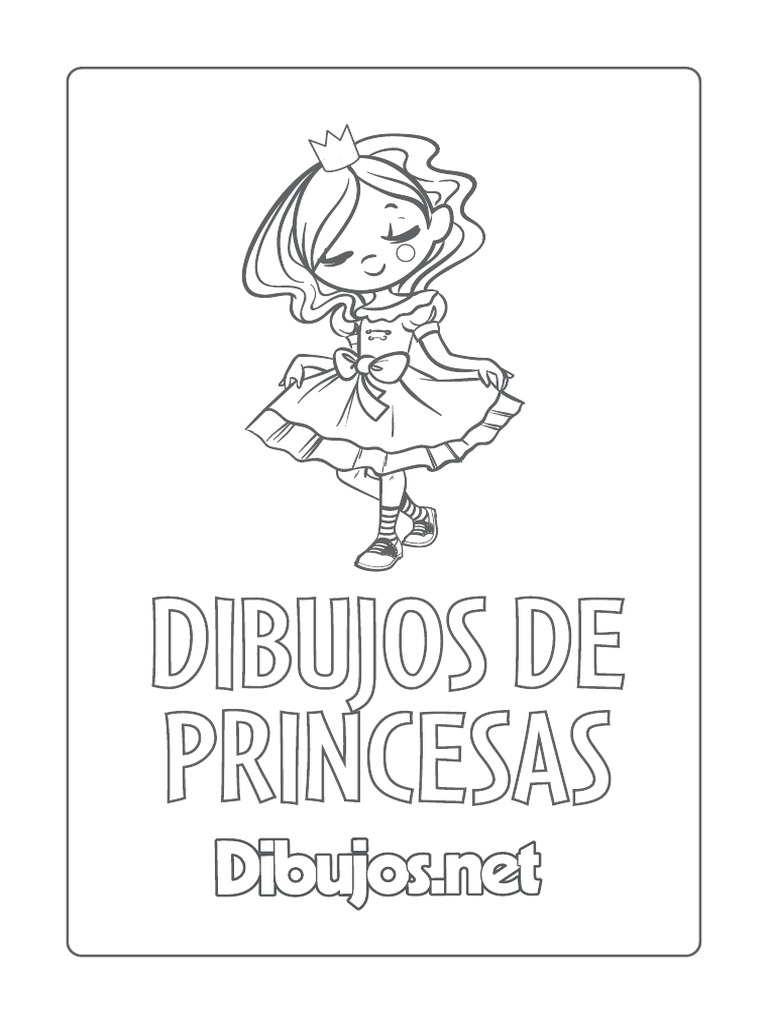 dibujos-de-princesas-para-colorear-pdf