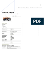 Fiat 450 Tractor Engine 8035 Information