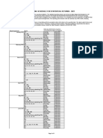 Reporting Schedule For Statistical Returns - 2021: Page 1 of 3