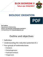 Blok Biomedik Ii: Biologic Oxidation