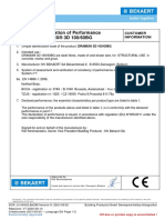 EC Declaration of Performance DRAMIX® 3D 100/60BG: Customer Information